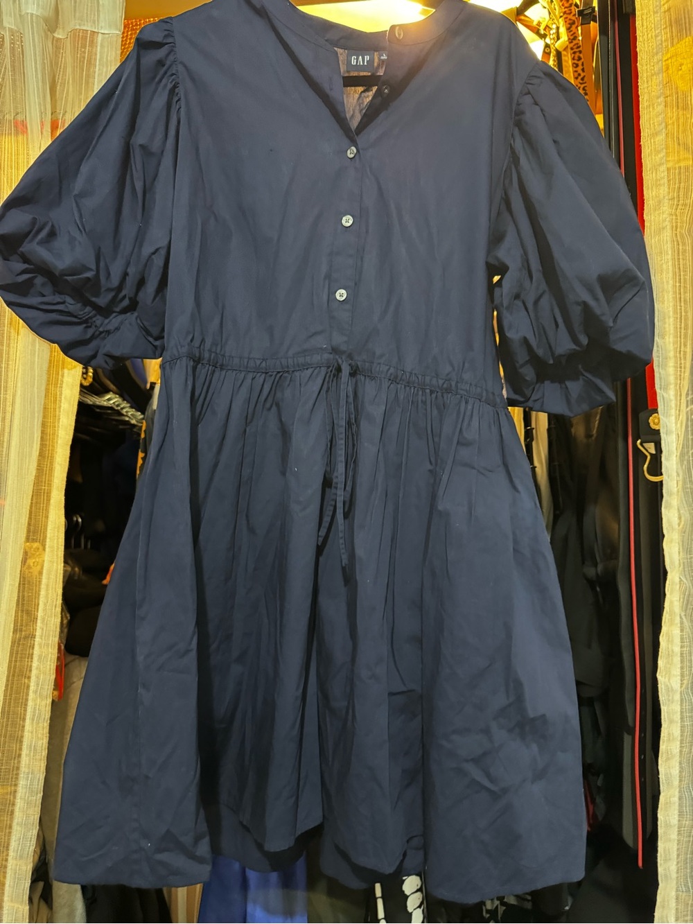 GAP Dark Navy Button-Front Shirt